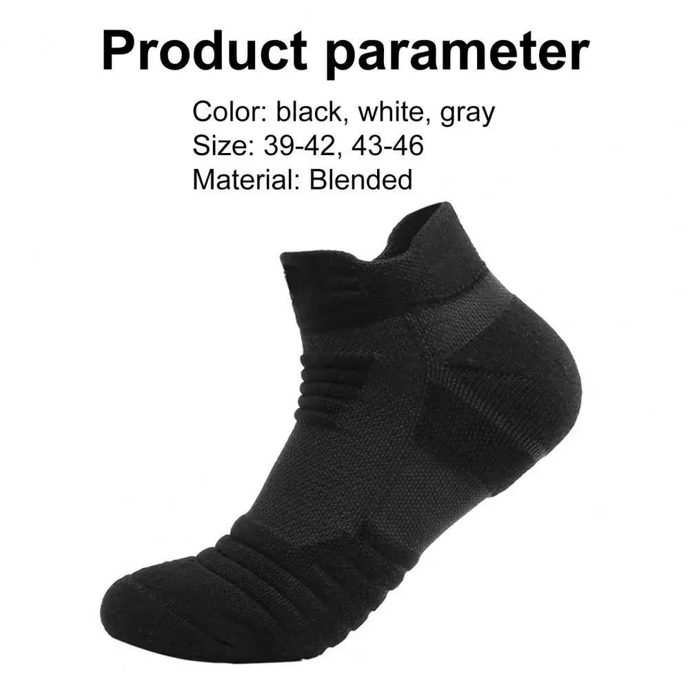 Men Socks Solid Color Thickening Cycling Running Football Basketball Soccer Socks Sports Anti-Slip Thicken Thermal Socks Men